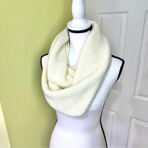 Limited Edition Cream Knit Infinity Scarf NWOT